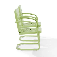 Lime Retro Azalea Outdoor Chairs, Set of 2