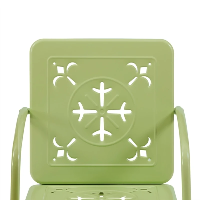 Lime Retro Azalea Outdoor Chairs, Set of 2