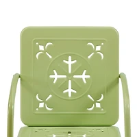 Lime Retro Azalea Outdoor Chairs, Set of 2