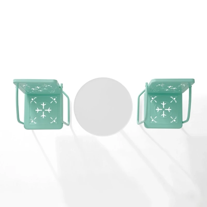 Aqua Retro Azalea 3-pc. Outdoor Bistro Set