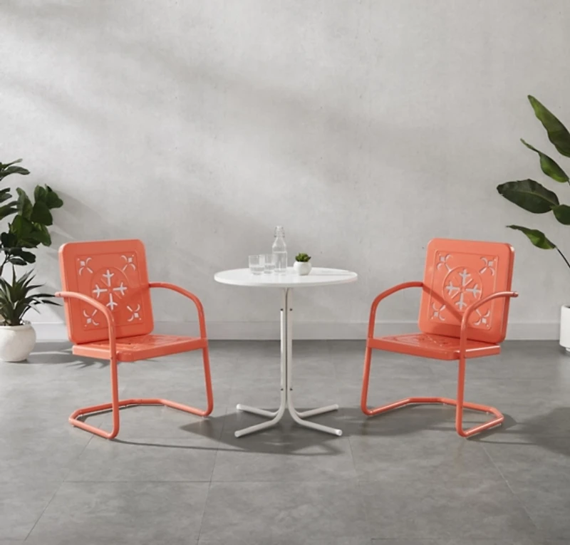 Retro Azalea 3-pc. Outdoor Bistro Set