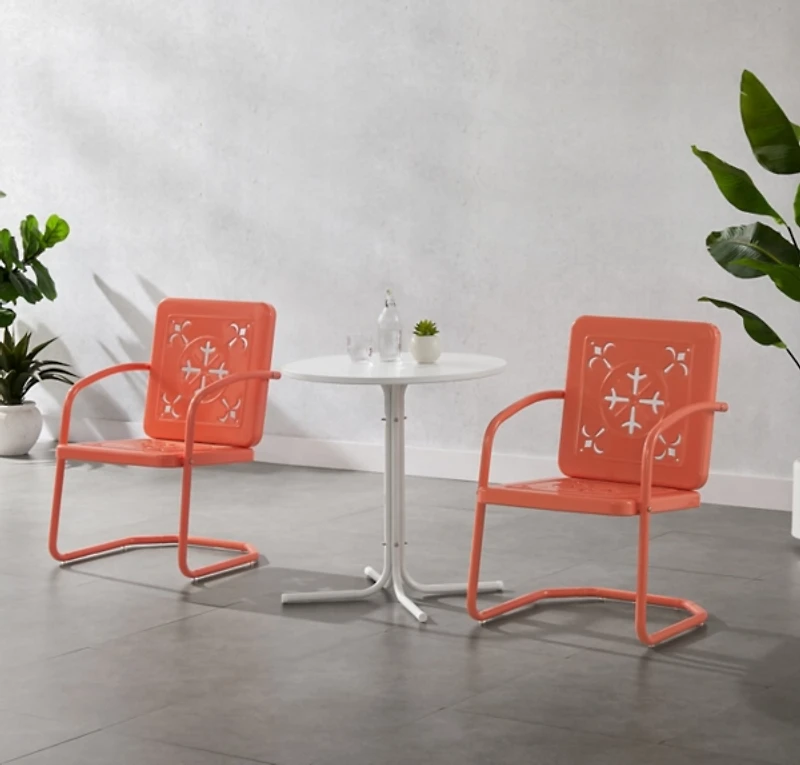 Retro Azalea 3-pc. Outdoor Bistro Set