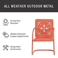 Retro Azalea 3-pc. Outdoor Bistro Set