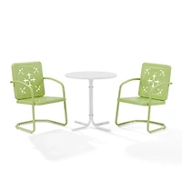 Lime Retro Azalea 3-pc. Outdoor Bistro Set