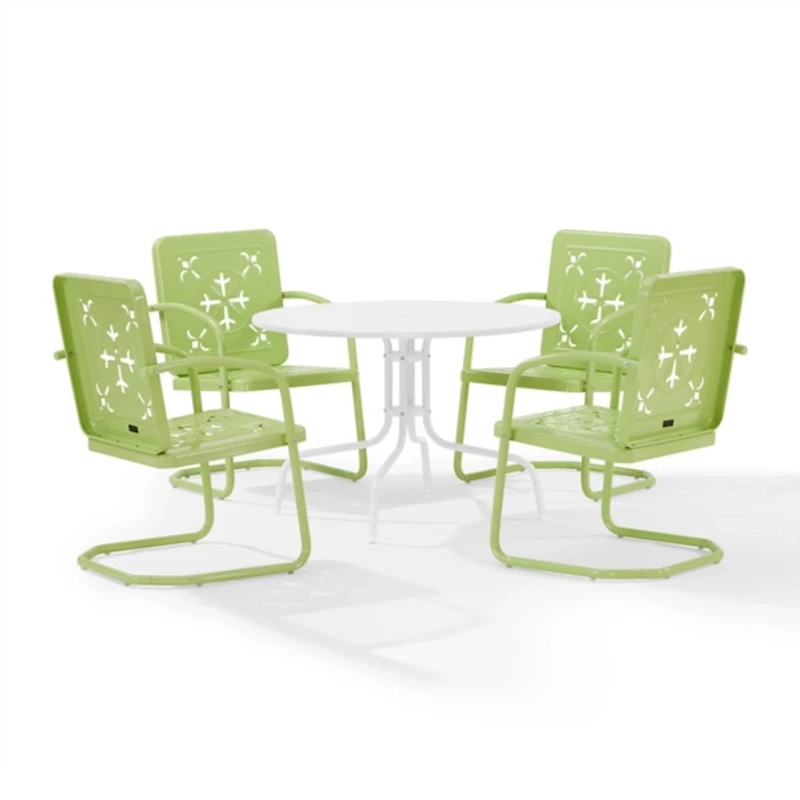 Lime Retro Azalea 5-pc. Outdoor Dining Set