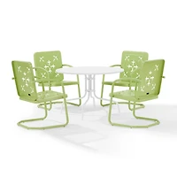 Lime Retro Azalea 5-pc. Outdoor Dining Set