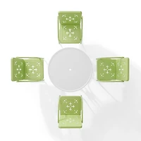 Lime Retro Azalea 5-pc. Outdoor Dining Set