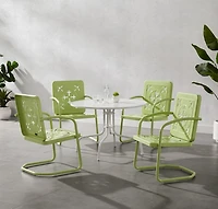 Lime Retro Azalea 5-pc. Outdoor Dining Set