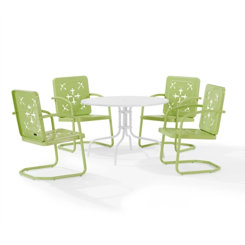 Lime Retro Azalea 5-pc. Outdoor Dining Set