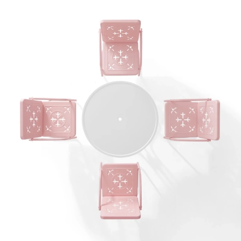 Pink Retro Azalea 5-pc. Outdoor Dining Set