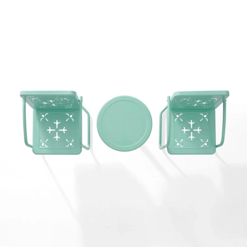Aqua Retro Azalea 3-pc. Outdoor Conversation Set