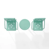 Aqua Retro Azalea 3-pc. Outdoor Conversation Set