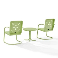 Lime Retro Azalea 3-pc. Outdoor Conversation Set