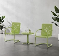 Lime Retro Azalea 3-pc. Outdoor Conversation Set
