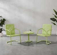 Lime Retro Azalea 3-pc. Outdoor Conversation Set