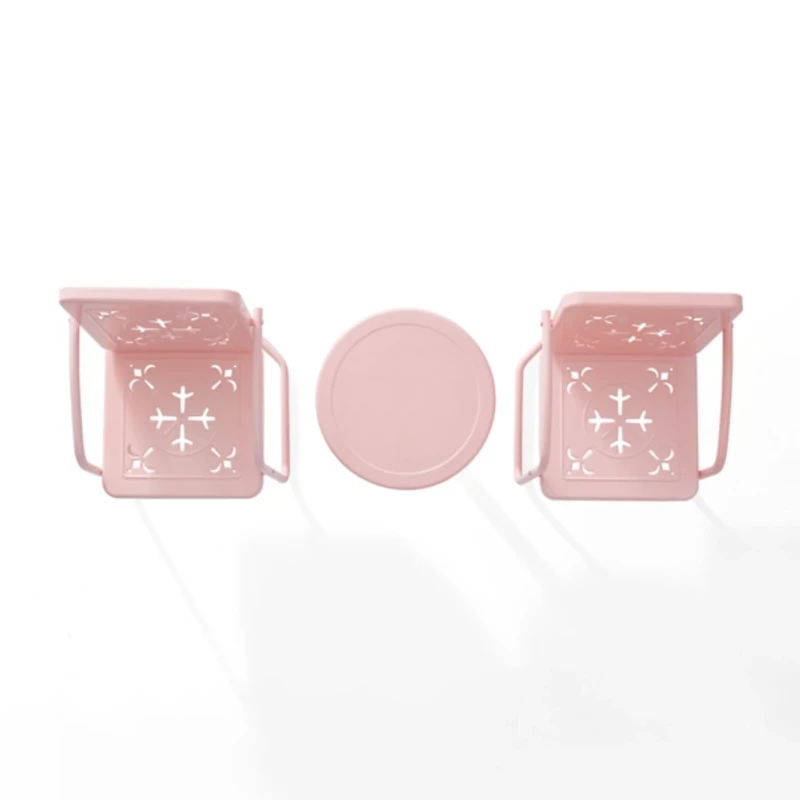 Pink Retro Azalea 3-pc. Outdoor Conversation Set