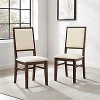 Cream Upholstered Joanna Dining Chairs, Set of 2