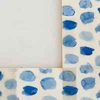 Blue Bone Spots Picture Frame, 5x7