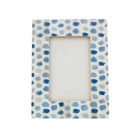 Blue Bone Spots Picture Frame, 5x7