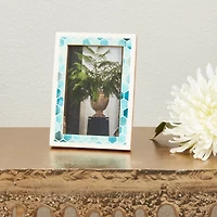 Blue Honeycomb Bone Picture Frame