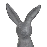 Gray Speckled Rabbit Garden Statue
