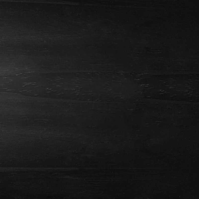 Black Wood Reeded Bedroom Dresser