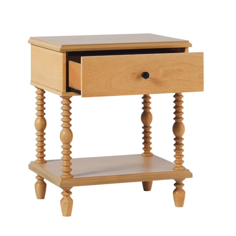 Natural Spindle Vivienne Nightstand