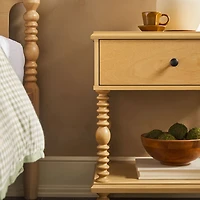 Natural Spindle Vivienne Nightstand
