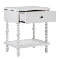 White Spindle Vivienne Nightstand