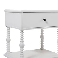White Spindle Vivienne Nightstand