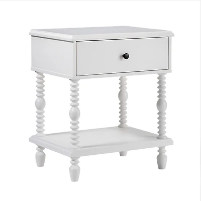 White Spindle Vivienne Nightstand