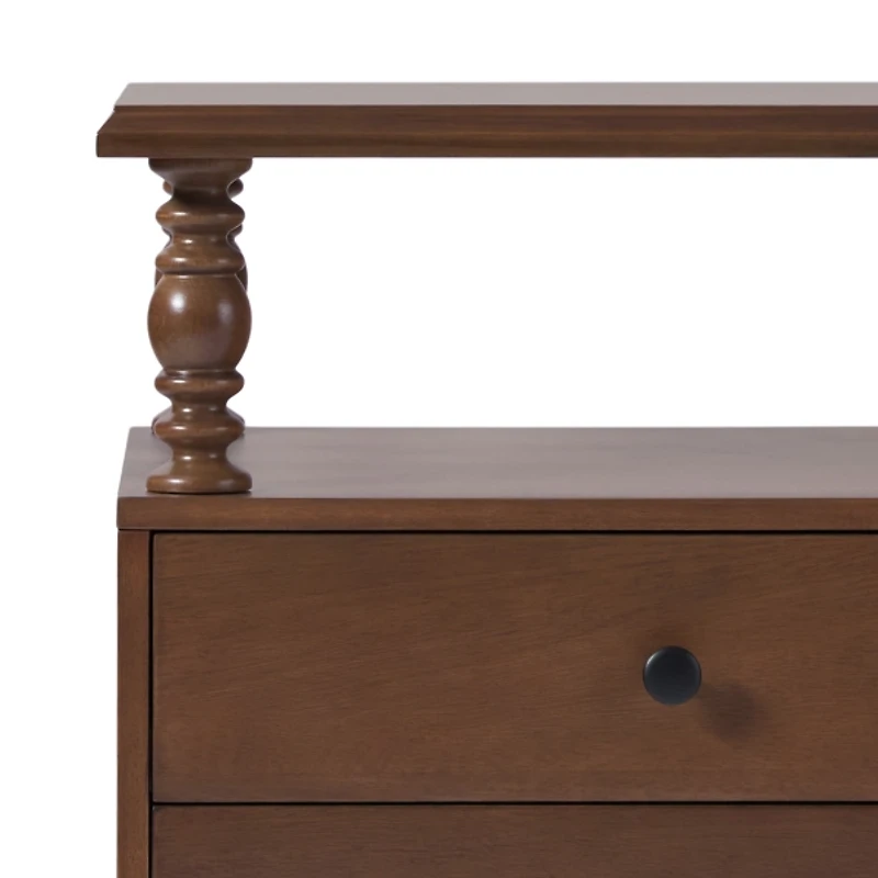 Brown 2-Drawer Vivienne Nightstand