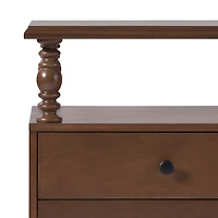 Brown 2-Drawer Vivienne Nightstand