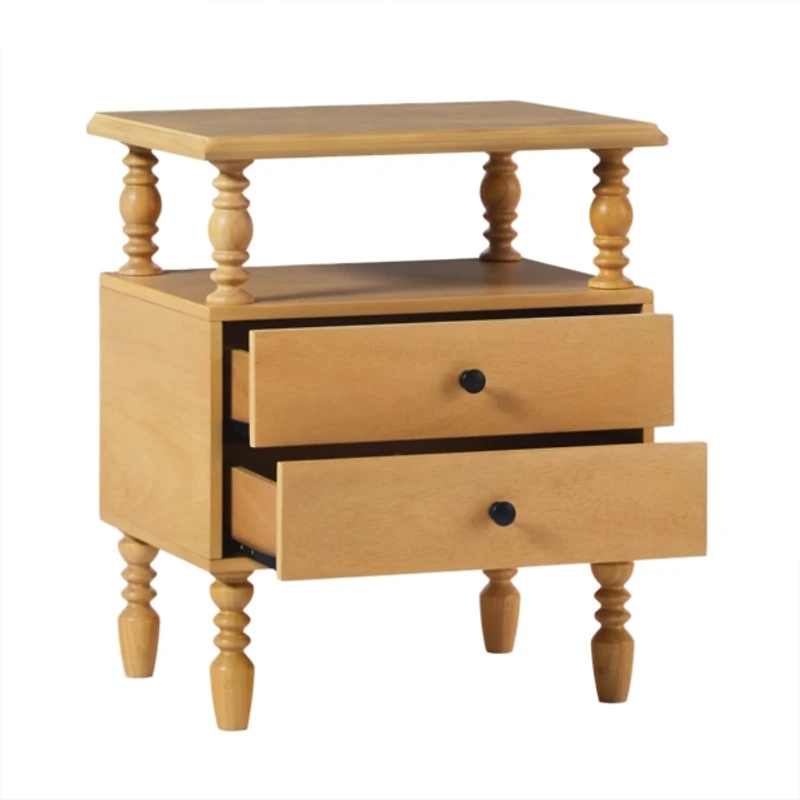 Natural 2-Drawer Vivienne Nightstand