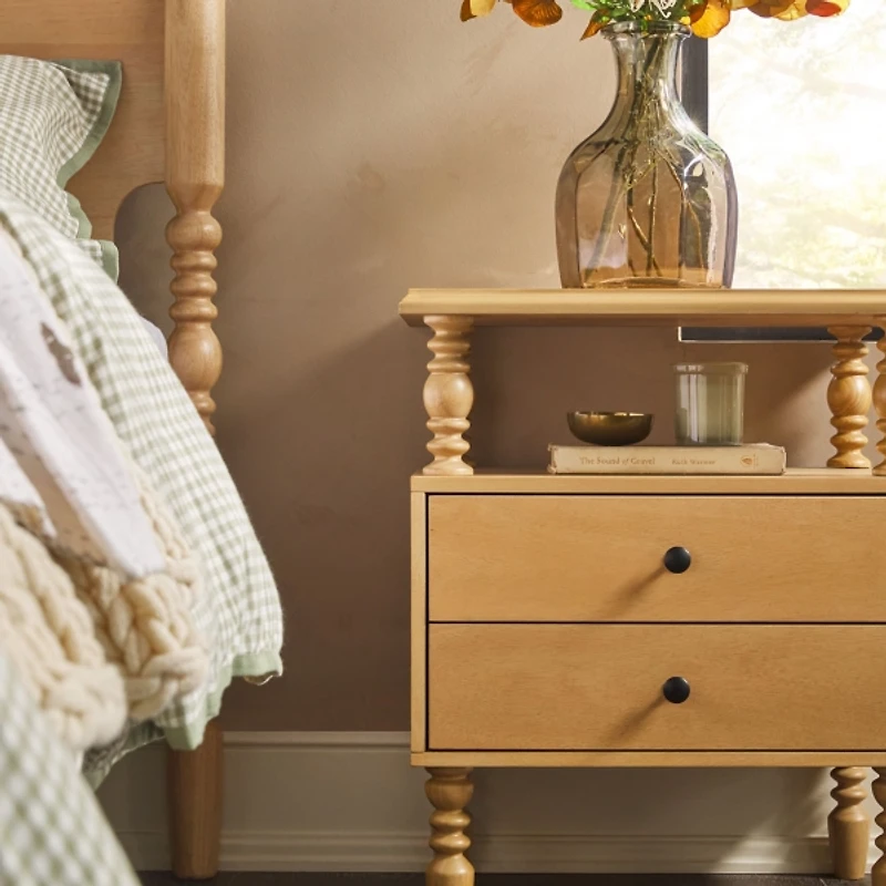Natural 2-Drawer Vivienne Nightstand