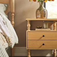 Natural 2-Drawer Vivienne Nightstand