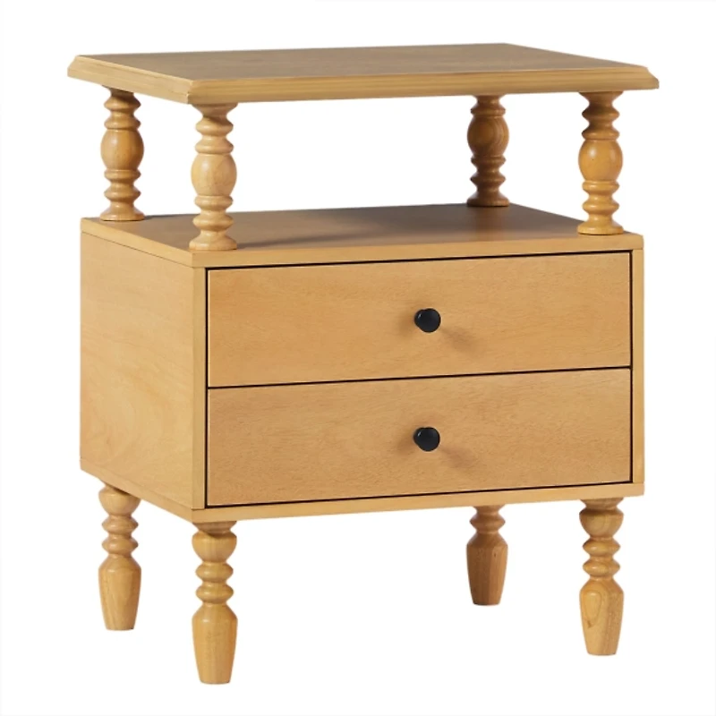 Natural 2-Drawer Vivienne Nightstand