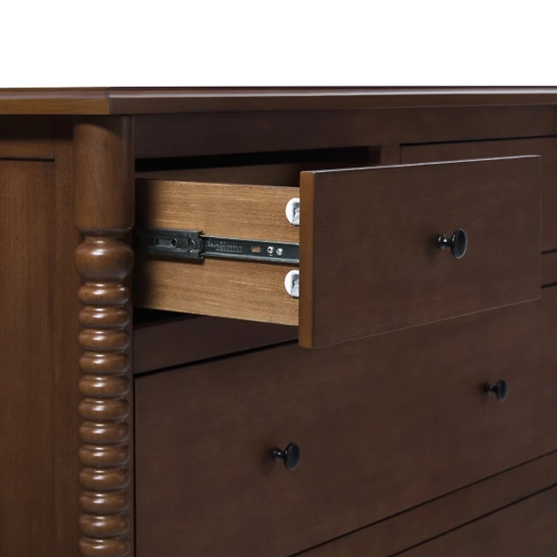 Brown Wood 5-Drawer Vivienne Traditional Dresser