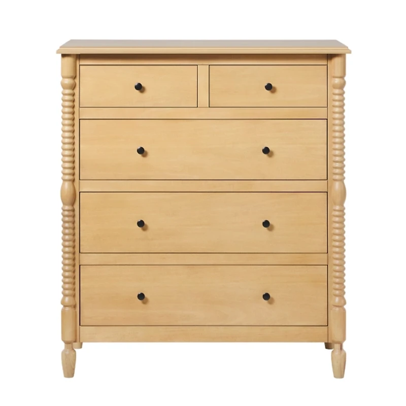 Natural Wood 5-Drawer Vivienne Traditional Dresser