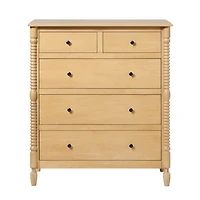 Natural Wood 5-Drawer Vivienne Traditional Dresser