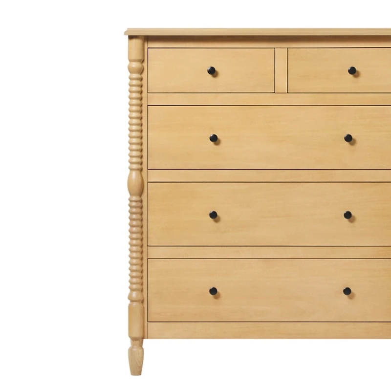 Natural Wood 5-Drawer Vivienne Traditional Dresser
