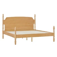 Natural Spindle Wood Vivienne King Bed