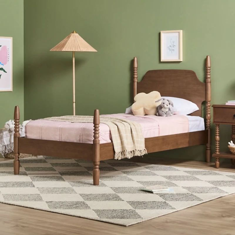 Spindle Wood Vivienne Twin Bed