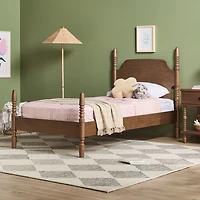 Spindle Wood Vivienne Twin Bed