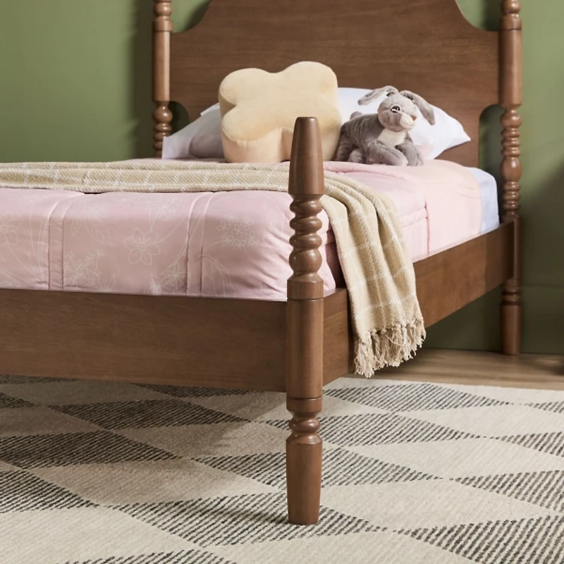 Spindle Wood Vivienne Twin Bed