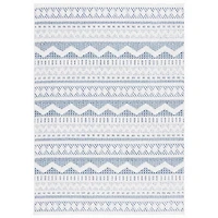 Blue & White Mira Bohemian Area Rug