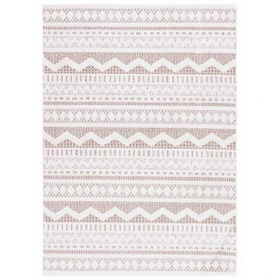 Taupe & White Mira Bohemian Area Rug