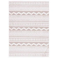 Taupe & White Mira Bohemian Area Rug
