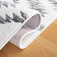 Charcoal & Ivory Sanneke Diamond Runner, 2x8