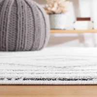 Charcoal & Ivory Sanneke Diamond Area Rug